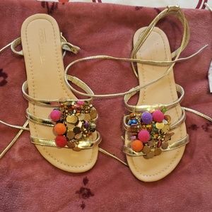 Asos pom pom sandals